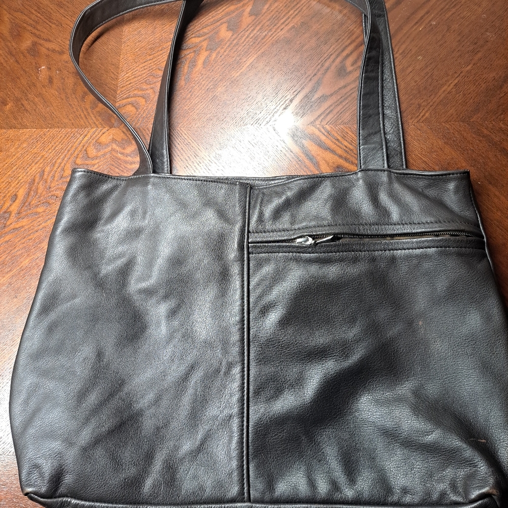 Colorado Handbag - Lew’n’ Me Leather Shoulder Bag,‎ Large Brown Purse
